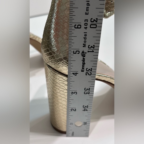 Mix No. 6 Gold Block Heel Sandals - Picture 11 of 12